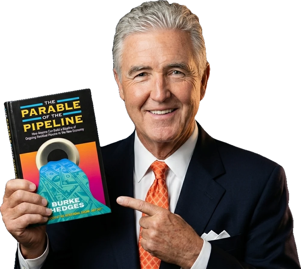 Burke Hedges holding The Parable of the Pipeline