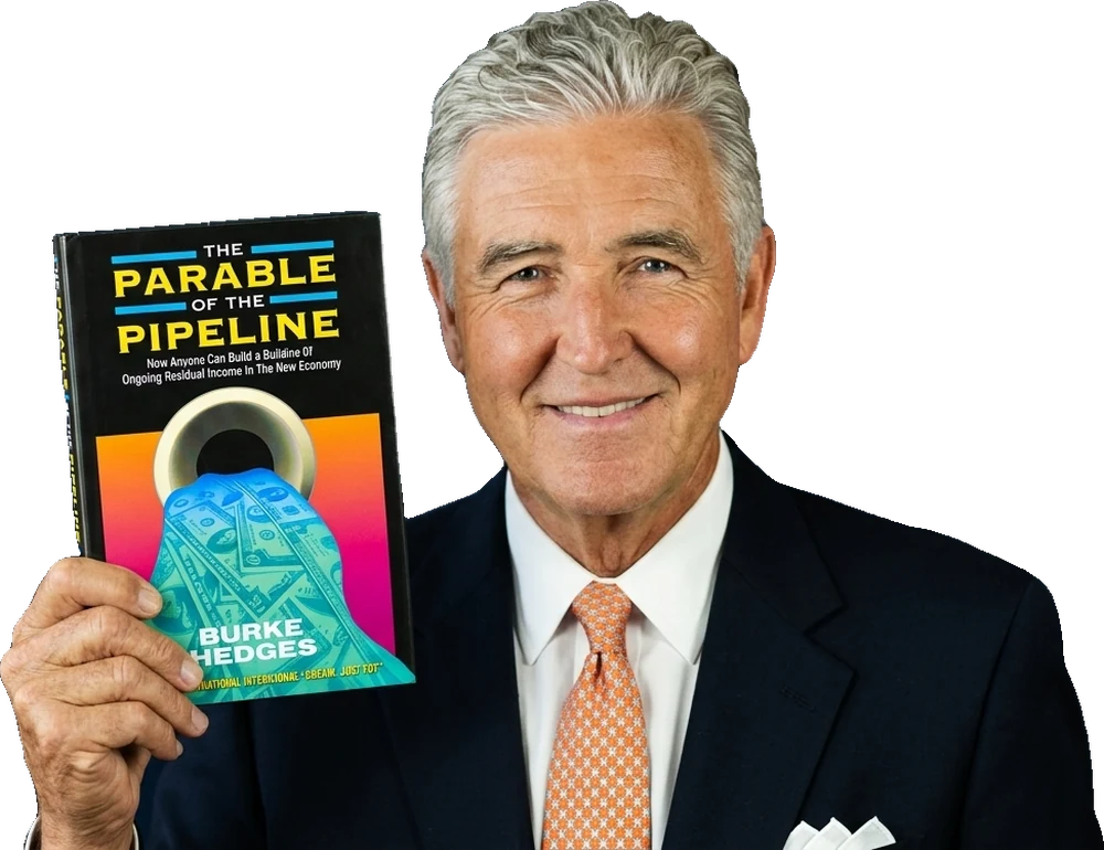 Burke Hedges holding The Parable of the Pipeline